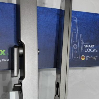 Khóa thông minh nhận diện khuôn mặt Face ID cho cửa nhôm sắt - chống nước DEMAX EL906 AG CNC APP WIF