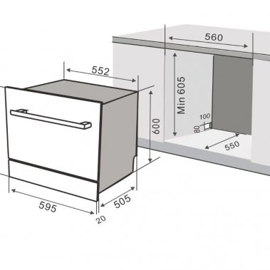 MÁY RỬA CHÉN KAFF KF-BISMS8