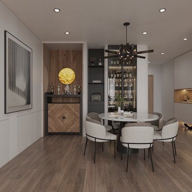 NỘI THẤT PHÒNG KHÁCH 29 - GỖ MDF PHONG CÁCH HIỆN ĐẠI