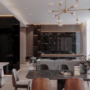 NỘI THẤT CĂN HỘ 72m²  PHONG CÁCH HIỆN ĐẠI