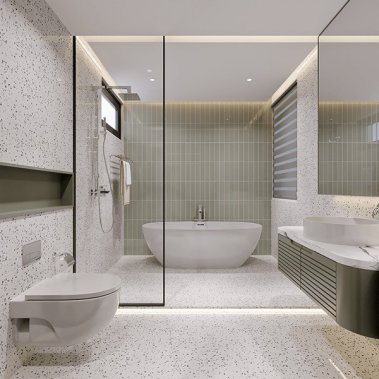 NỘI THẤT PHÒNG NGỦ 33 - PHONG CÁCH HIỆN ĐẠI TONE MÀU TRẮNG XANH