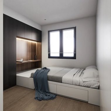 GIƯỜNG NGỦ GỖ MDF CHỐNG ẨM PHỦ MELAMINE