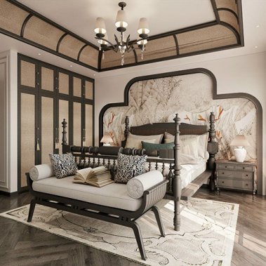 NỘI THẤT PHÒNG NGỦ 65 - PHONG CÁCH INDOCHINE