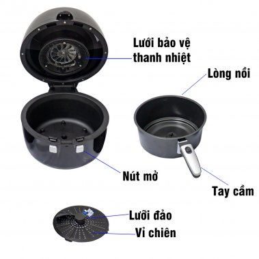 Nồi chiên không dầu Rapido RAF6.5M