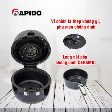 Nồi chiên không dầu Rapido RAF6.5M