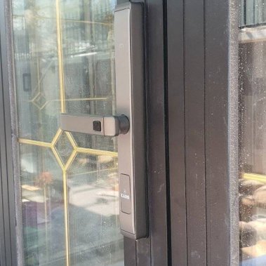 Khóa thông minh cửa nhôm chống nước Kaimi CN108 màu xám