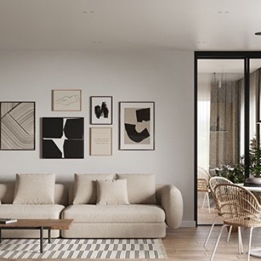 NỘI THẤT CĂN HỘ 70m² PHONG CÁCH HIỆN ĐẠI