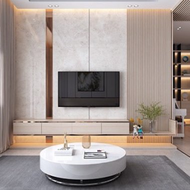 NỘI THẤT PHÒNG KHÁCH 27 - GỖ MDF PHỦ MELAMINE 