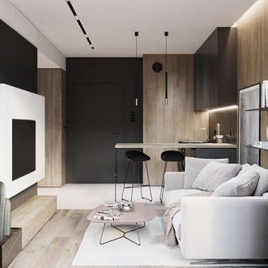 NỘI THẤT CĂN HỘ 30m² PHONG CÁCH HIỆN ĐẠI