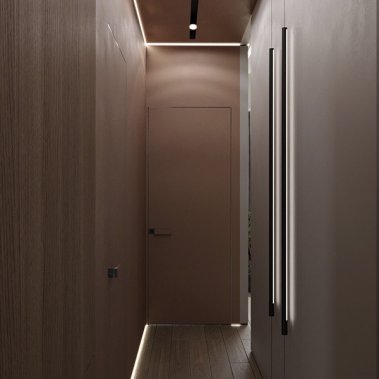 NỘI THẤT CĂN HỘ 50m² TONE XÁM KẾT HỢP VÂN GỖ