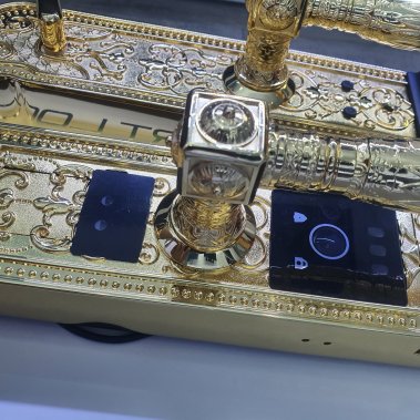 Khóa thông minh đại sảnh - tân cổ điển nhận diện khuôn mặt Face ID Demax SL986 Gold