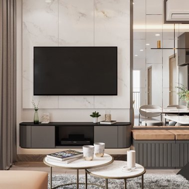  NỘI THẤT CĂN HỘ 74m²  - PHONG CÁCH HIỆN ĐẠI