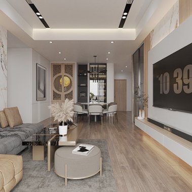 NỘI THẤT PHÒNG KHÁCH 29 - GỖ MDF PHONG CÁCH HIỆN ĐẠI