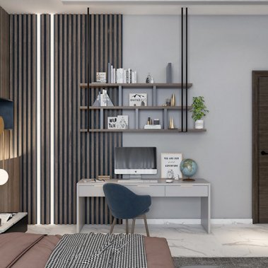 NỘI THẤT PHÒNG NGỦ 69 - GỖ MDF CHỐNG ẨM PHỦ MELAMINE VÂN GỖ