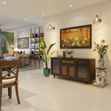 NỘI THẤT CĂN HỘ 160m² - PHONG CÁCH INDOCHINE