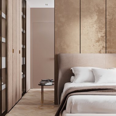 NỘI THẤT CĂN HỘ 58m² PHONG CÁCH HIỆN ĐẠI TONE NÂU