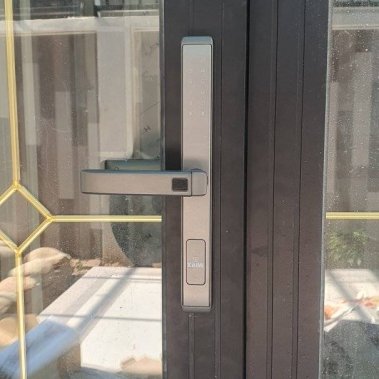 Khóa thông minh cửa nhôm chống nước Kaimi CN108 màu xám