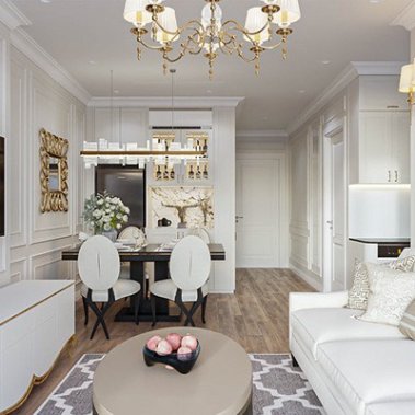 NỘI THẤT CĂN HỘ 36 - PHONG CÁCH TÂN CỔ ĐIỂN (NEO CLASSIC)