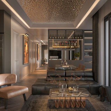 NỘI THẤT CĂN HỘ 19 - NỘI THẤT CĂN HỘ HIỆN ĐẠI MÀU TRẮNG PHỐI XÁM