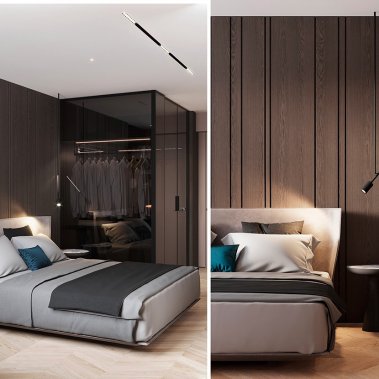 NỘI THẤT CĂN HỘ 58m² PHONG CÁCH HIỆN ĐẠI TONE NÂU