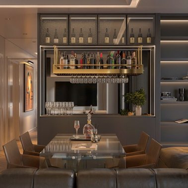 NỘI THẤT CĂN HỘ 19 - NỘI THẤT CĂN HỘ HIỆN ĐẠI MÀU TRẮNG PHỐI XÁM