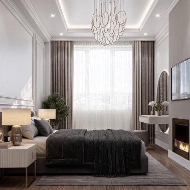 NỘI THẤT PHÒNG NGỦ 58 - PHÒNG NGỦ TONE MÀU TRẮNG XÁM