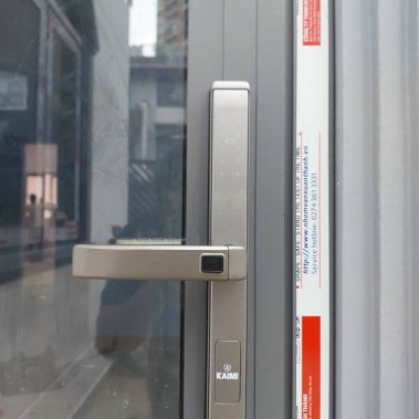 Khóa thông minh cửa nhôm chống nước Kaimi CN108 màu xám