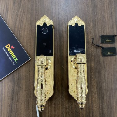 Khóa đại sảnh biệt thự vân tay Demax SL280 Gold