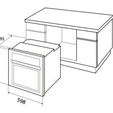 Bếp Tủ Liền Lò KAFF KF-IK60850