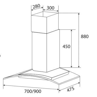 MÁY HÚT MÙI KÍNH CONG KF-GB706 / GB906