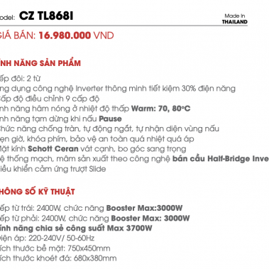 Bếp Từ Canzy CZ TL868I