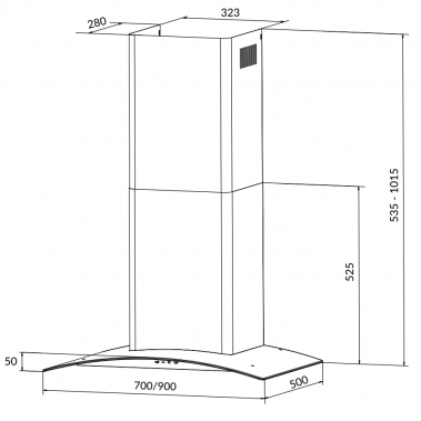 Máy Hút Mùi Eurosun EH-70K26S