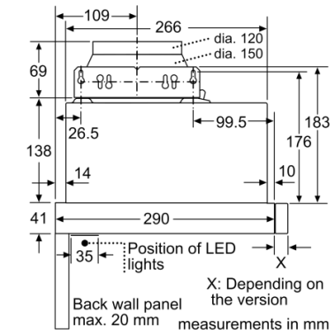 Máy Hút Mùi Âm Tủ HMH.DFM063W56B Serie 2