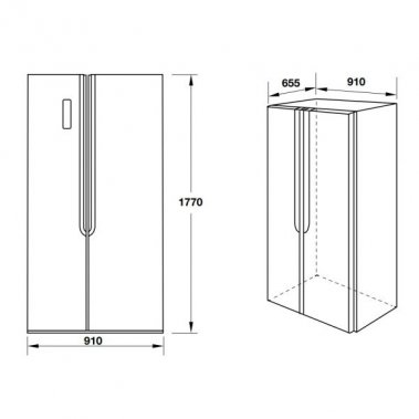 Tủ lạnh Side By Side Häfele HF-SBSID 534.14.020