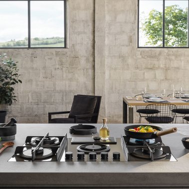 BẾP GAS KẾT HỢP HÚT MÙI NIKOLATESLA FLAME ELICA