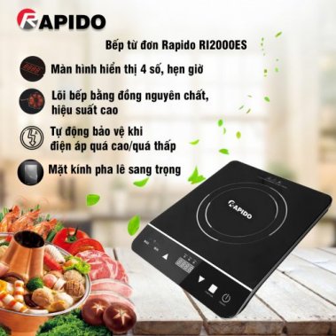 Bếp từ đơn Rapido RI2000ES