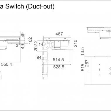 BẾP TỪ KẾT HỢP MÁY HÚT MÙI NIKOLA TESLA SWITCH ELICA