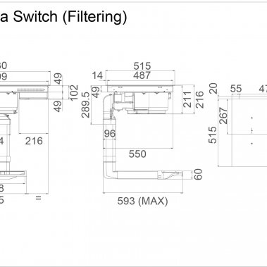BẾP TỪ KẾT HỢP MÁY HÚT MÙI NIKOLA TESLA SWITCH ELICA
