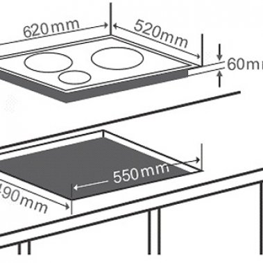 Bếp từ ba Chefs EH-IH555
