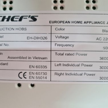 Bếp Từ Chefs EH-DIH326