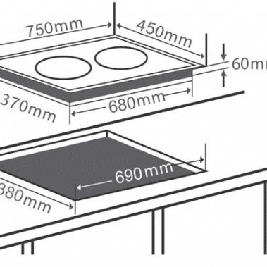 Bếp từ đôi Chefs EH-DIH890