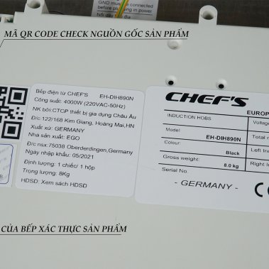 BẾP TỪ CHEFS EH-DIH890N