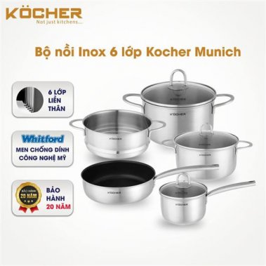 BỘ NỒI 5 MÓN KOCHER MUNICH