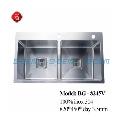 Chậu rửa chén inox cao cấp B-Gem BG-8245V