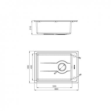Chậu rửa chén Malloca MS 5066W