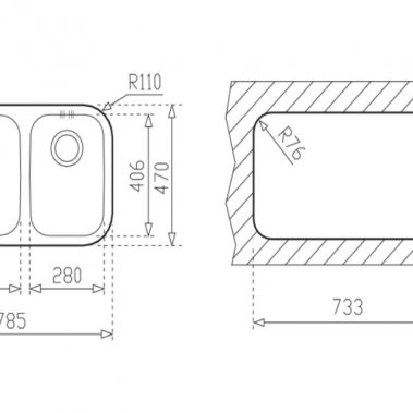 Chậu rửa inox TEKA BE 2B 785 (2C 785) 10125025