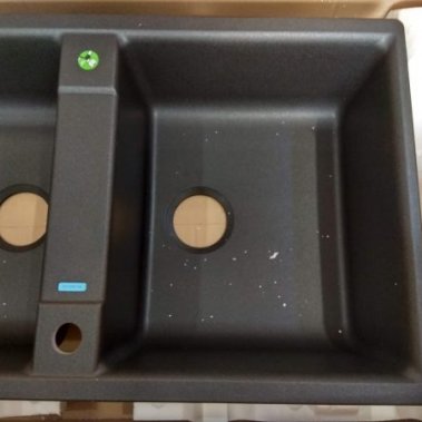 Chậu đá Hafele Blanco  màu đen 567.68.349