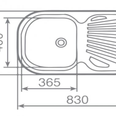 Chậu rửa inox TEKA STYLO 1B.1D 10107018
