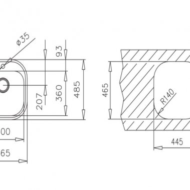 Chậu rửa inox TEKA STYLO 1B 10107074