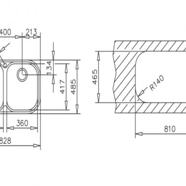 Chậu rửa inox TEKA STYLO 2B (2C) 11107027